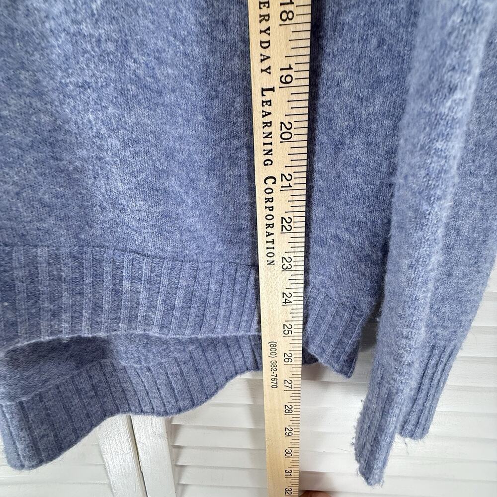 J.Crew SuperSoft Turtleneck Sweater Wool Alpaca Blend Blue Womens SIZE XS Cozy - Picture 3 of 12